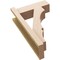 Ekena Millwork 5 1/2-in W x 14-in D x 22-in H Balboa Block Rough Cedar Woodgrain TimberThane Outlooker, Primed Tan OUTUR055X14X22BOA44RCPR - alternate 6